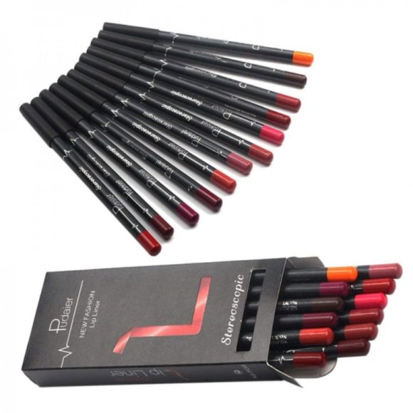 Wecolor 12Pcs Lot Set 12 Colors Lip Liner Pencil W - Picture 2 of 7
